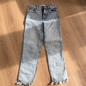 Abercrombie & Fitch Light Wash Straight Leg Jeans